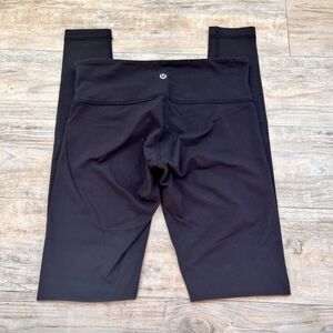 Lululemon Wunder Under Low Rise Leggings 30” Full-On Luon Black Size 6 Yoga